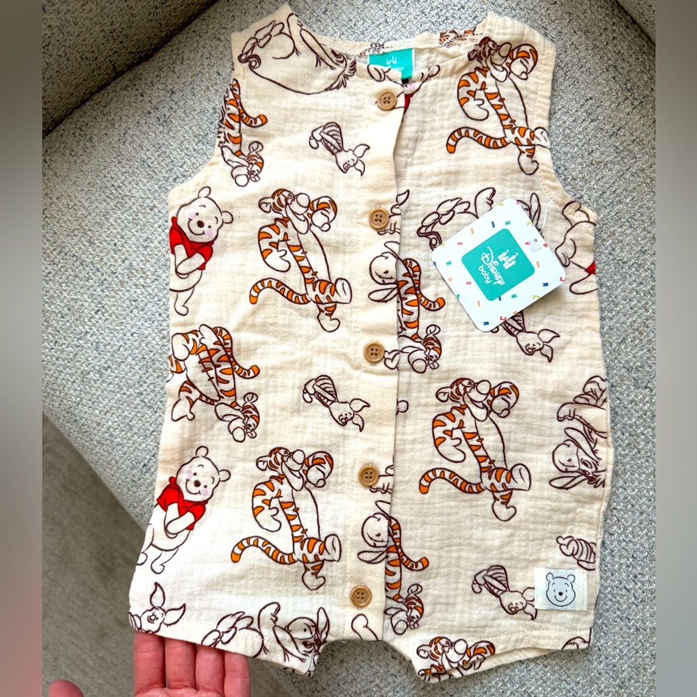 NWT Disney Pooh - Baby Romper, 9M